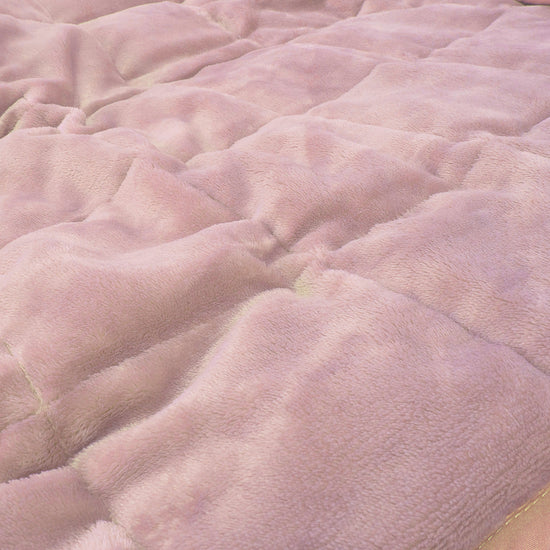 Coperta Ponderata per Adulti - Pile di Flanella Rosa Tenue 04