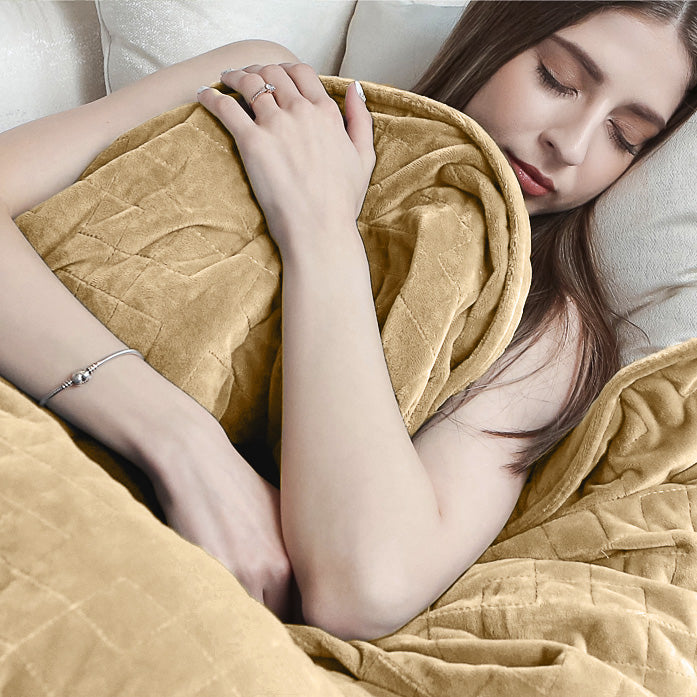 Coperta Ponderata per Adulti - Pile di Flanella Visone 05