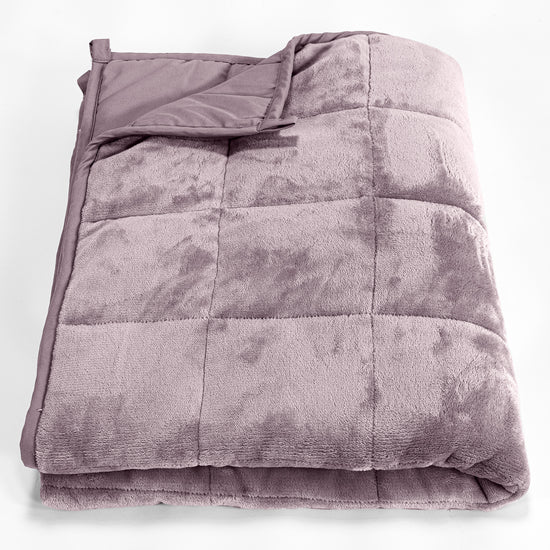 Coperta Ponderata per Bambini - Pile di Flanella Rosa Tenue 01