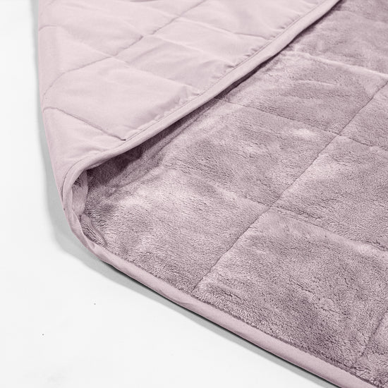 Coperta Ponderata per Bambini - Pile di Flanella Rosa Tenue 02