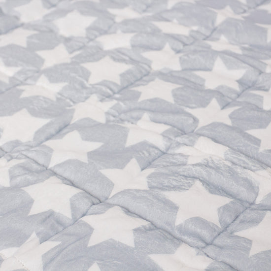 Coperta Ponderata per Bambini - Pile di Flanella Stella Grigio 04