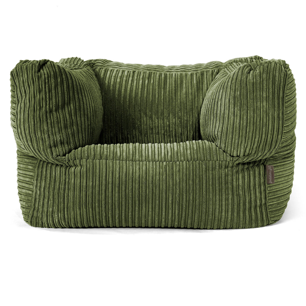 Lounge Pug, Poltrona Sacco Abbraccio, Pouf, Velluto a Coste - Nero– Big Bertha Original IT