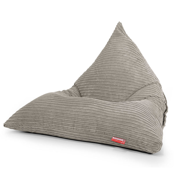 Pouf Poltrona Sacco Relax - Velluto a Coste Visone 01