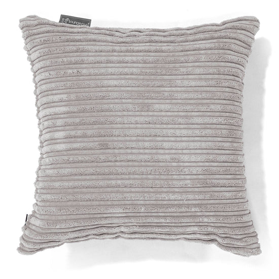 Fodera per Cuscino 47 x 47cm - Velluto a Coste Alluminio Argento 01