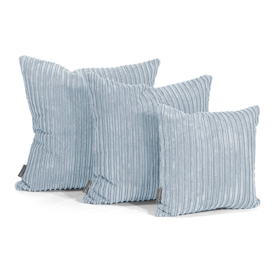 Cuscino 47 x 47cm - Velluto a Coste Bebè Blu 02
