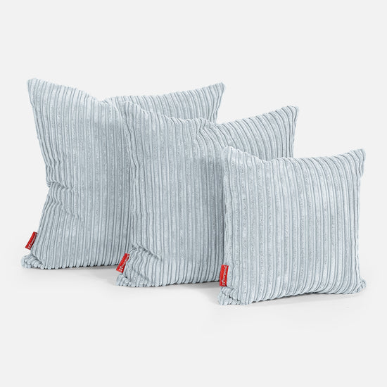 Cuscino 47 x 47cm - Velluto a Coste Bebè Blu 02