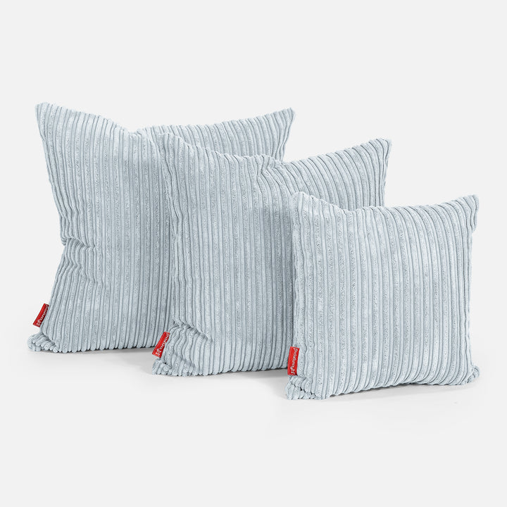 Cuscino 47 x 47cm - Velluto a Coste Bebè Blu 02