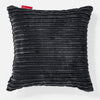 Cuscino 47 x 47cm - Velluto a Coste Nero 01