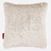 Cuscino 47 x 47cm - Eco-pelliccia di Coniglio Bianco 01