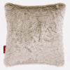 Cuscino 47 x 47cm - Eco-pelliccia di Coniglio Marrone dorato 01