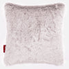 Cuscino 47 x 47cm - Eco-pelliccia di Coniglio Rosa Antico 01