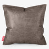 Cuscino 47 x 47cm - Pelle Effetto Vintage Ardesia Naturale 01