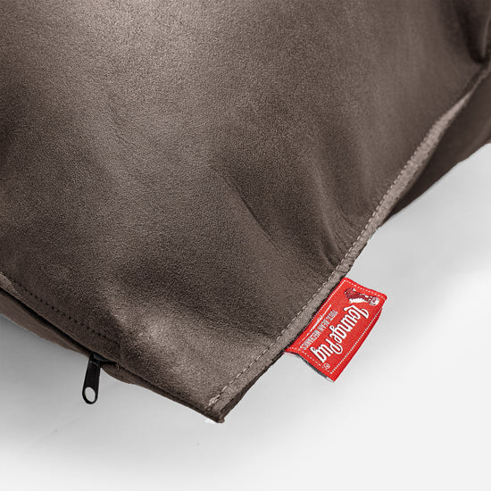 Cuscino 47 x 47cm - Pelle Effetto Vintage Ardesia Naturale 02