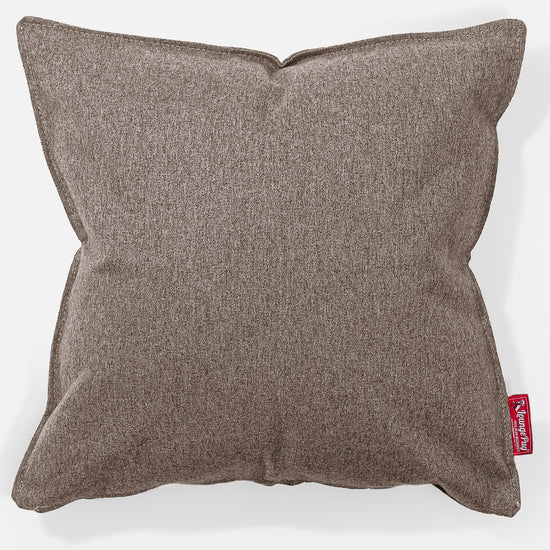 Cuscino 47 x 47cm - Tessuto in Lana Interalli Biscotto 01