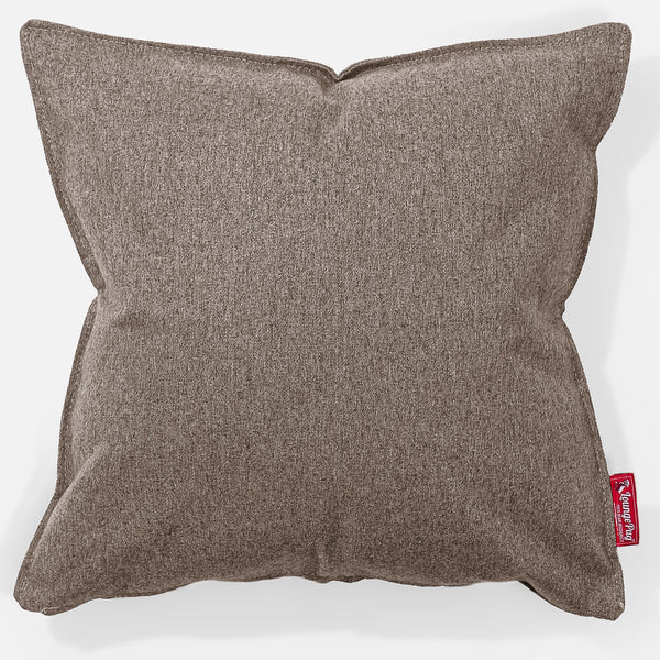Cuscino 47 x 47cm - Tessuto in Lana Interalli Biscotto 01