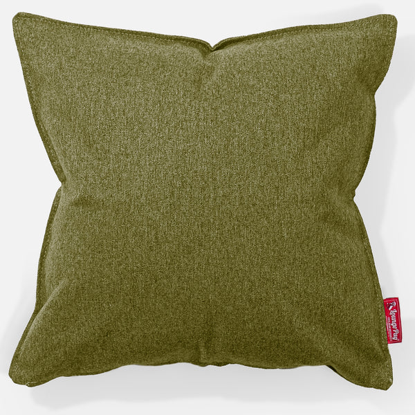 Cuscino 47 x 47cm - Tessuto in Lana Interalli Lime 01