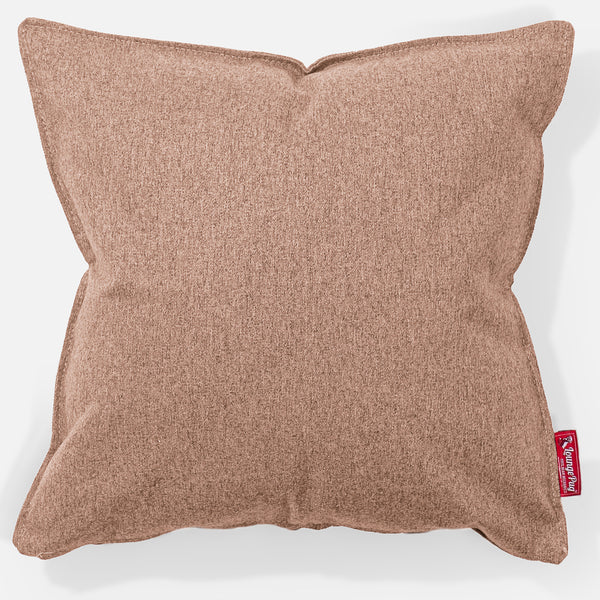 Cuscino 47 x 47cm - Tessuto in Lana Interalli Sabbi 01