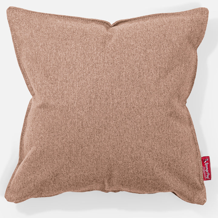 Cuscino 47 x 47cm - Tessuto in Lana Interalli Sabbi 01