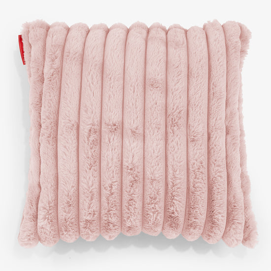 Fodera per Cuscino 47 x 47cm - Velluto Felpato Ultra Morbido Rosa Antico 01