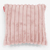 Fodera per Cuscino 47 x 47cm - Velluto Felpato Ultra Morbido Rosa Antico 01