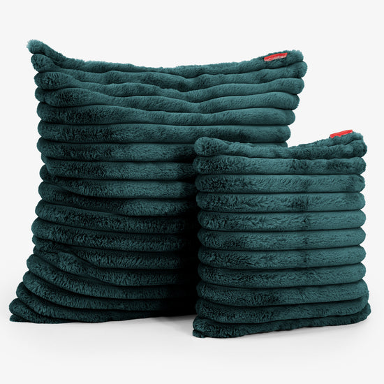 Fodera per Cuscino 47 x 47cm - Velluto Felpato Ultra Morbido Tiglio 02