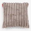 Fodera per Cuscino 47 x 47cm - Velluto Felpato Ultra Morbido Visone 01