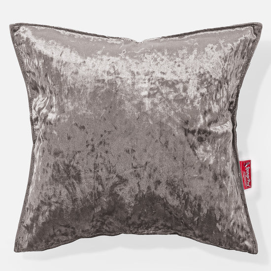 Cuscino 47 x 47cm - Velluto Vintage Argento 01