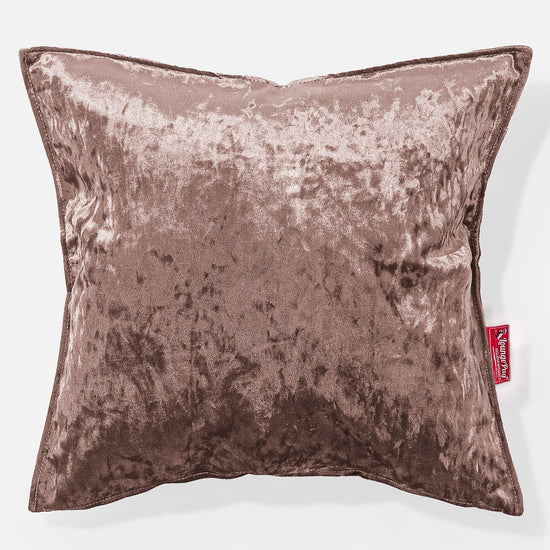 Cuscino Gigante 70 x 70cm - Velluto Vintage Tartufo 01