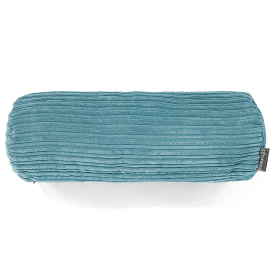 Cuscino a Rullo 20 x 55cm - Velluto a Coste Egeo Blu 02