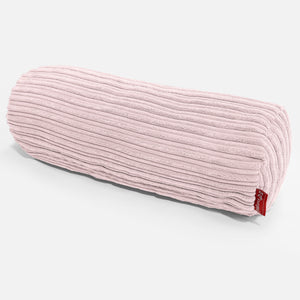 Fodera per Cuscino a Rullo 20 x 55cm - Velluto a Coste Rosa Cipria