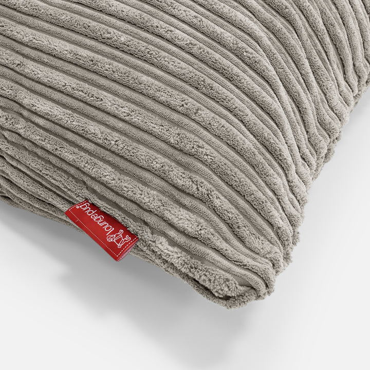 Cuscino a Rullo 20 x 55cm - Velluto a Coste Visone 03