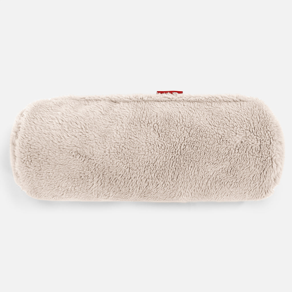 Cuscino a Rullo 20 x 55cm - Eco-pelliccia Orsacchiotto Visone 02