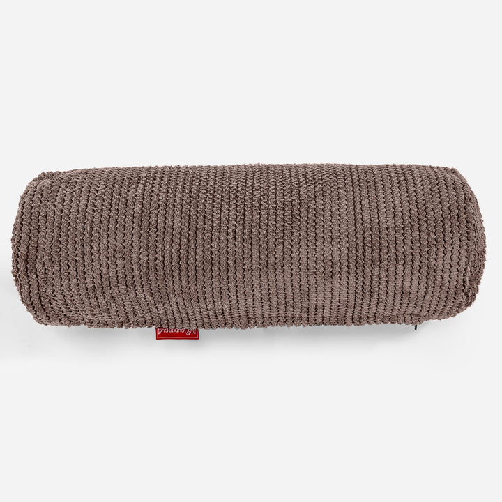 Cuscino a Rullo 20 x 55cm - Pompon Cioccolato 02