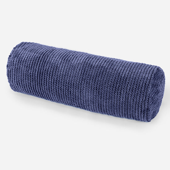 Cuscino a Rullo 20 x 55cm - Pompon Viola 01