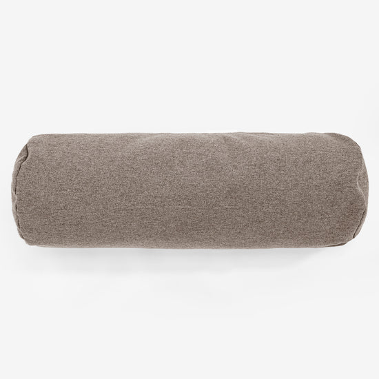 Cuscino a Rullo 20 x 55cm - Tessuto in Lana Interalli Biscotto 02