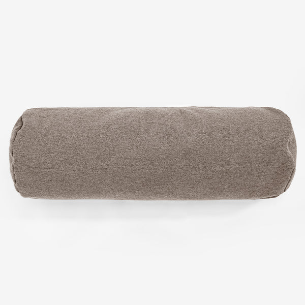 Cuscino a Rullo 20 x 55cm - Tessuto in Lana Interalli Biscotto 01