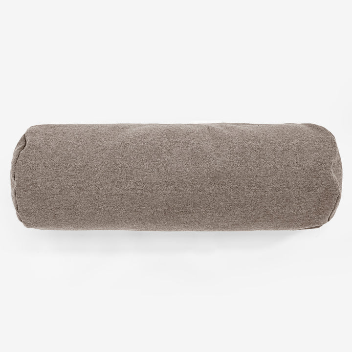 Cuscino a Rullo 20 x 55cm - Tessuto in Lana Interalli Biscotto 02