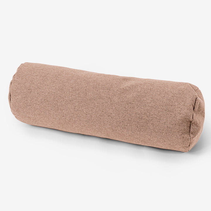 Cuscino a Rullo 20 x 55cm - Tessuto in Lana Interalli Sabbi 01