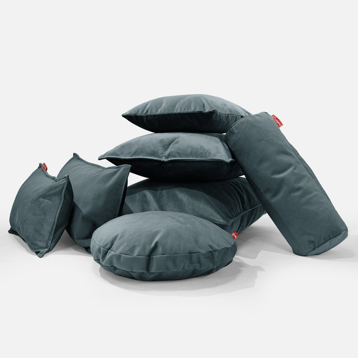 Cuscino a Rullo 20 x 55cm - Velluto Alzavola 04