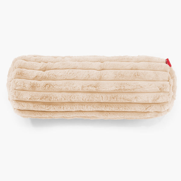Fodera per Cuscino a Rullo 20 x 55cm - Velluto Felpato Ultra Morbido Pesca 01