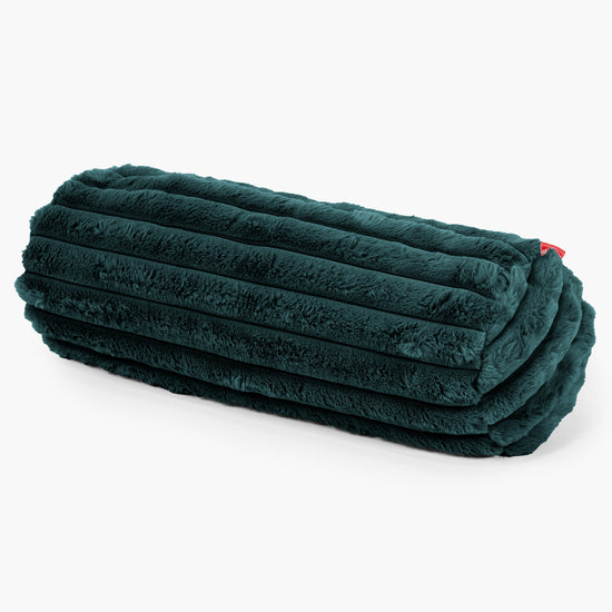 Fodera per Cuscino a Rullo 20 x 55cm - Velluto Felpato Ultra Morbido Tiglio 01