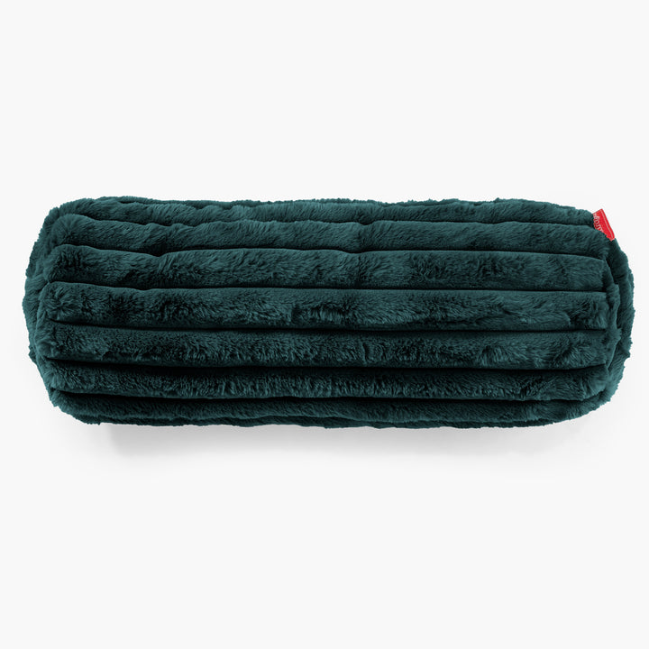 Fodera per Cuscino a Rullo 20 x 55cm - Velluto Felpato Ultra Morbido Tiglio 02
