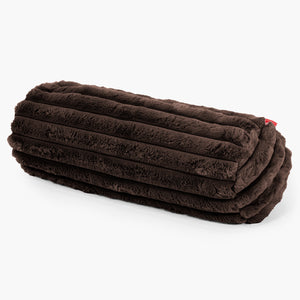 Fodera per Cuscino a Rullo 20 x 55cm - Velluto Felpato Ultra Morbido Zibellino