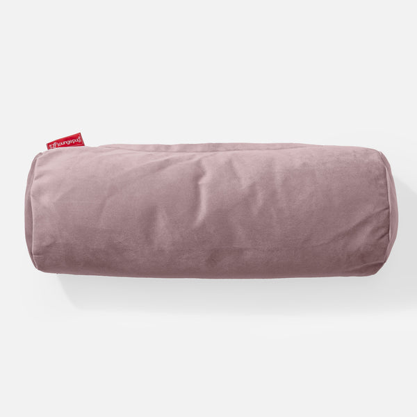Cuscino a Rullo 20 x 55cm - Velluto Rosa 01