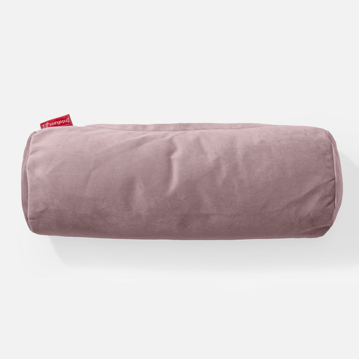 Cuscino a Rullo 20 x 55cm - Velluto Rosa 02