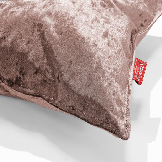 Cuscino a Rullo 20 x 55cm - Velluto Vintage Tartufo 03