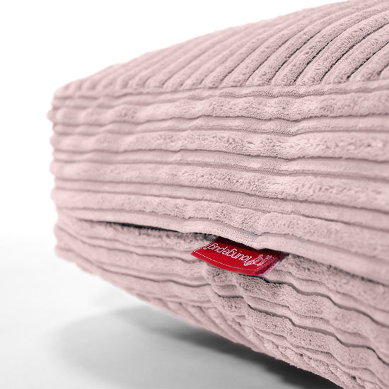 Cuscino da Pavimento - Velluto a Coste Rosa Cipria 02