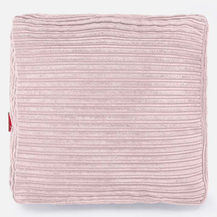 Cuscino da Pavimento - Velluto a Coste Rosa Cipria 03