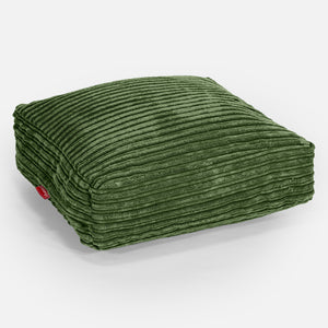 Cuscino da Pavimento - Velluto a Coste Verde Foresta