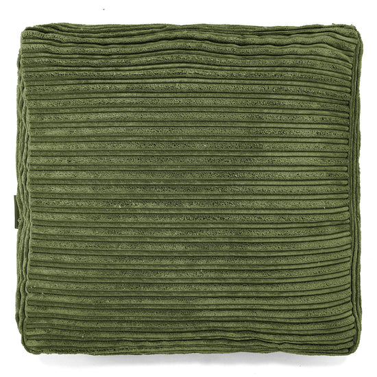 Cuscino da Pavimento - Velluto a Coste Verde Foresta 03